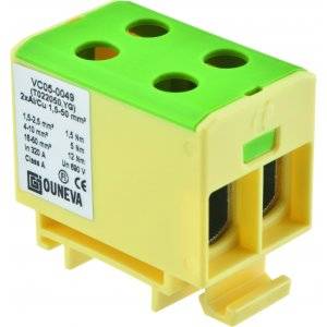 Förgreningsplint, AL/CU, OTL, 1,5-50 mm², Grön/gul