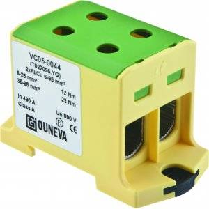 Förgreningsplint, AL/CU, OTL, 6-95 mm², Grön/gul