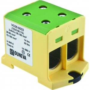 Förgreningsplint, AL/CU, OTL, 25-150 mm², Grön/gul