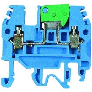 Frånskiljbar nollplint, (blå), 2,5 mm²