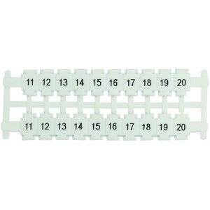 Märkkarta, För klämfj. plintar, 41-50, 20 st