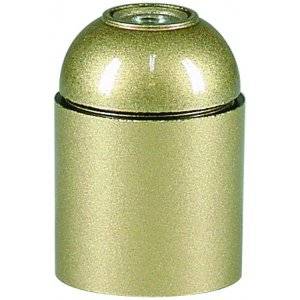 Lamphållare, Ojordad, Guld, E14