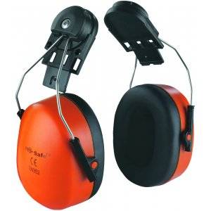 Hörselskydd, Hjälmfäste, EN352-1, Orange