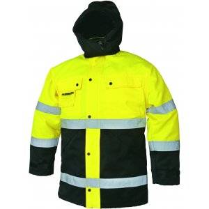 Parkas, Varsel EN471, Klass 3, Gul, XXL