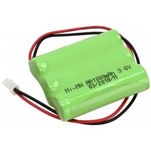 Reservbatteri 3,6V 1000mAh, NiMH