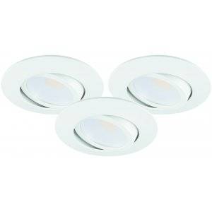 MD-230 Downlight 3000K 3x5W Vit 230V IP44 3-Pack