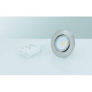 MD-230 Downlight 3000K 3x5W Satin 230V IP44 3-Pack