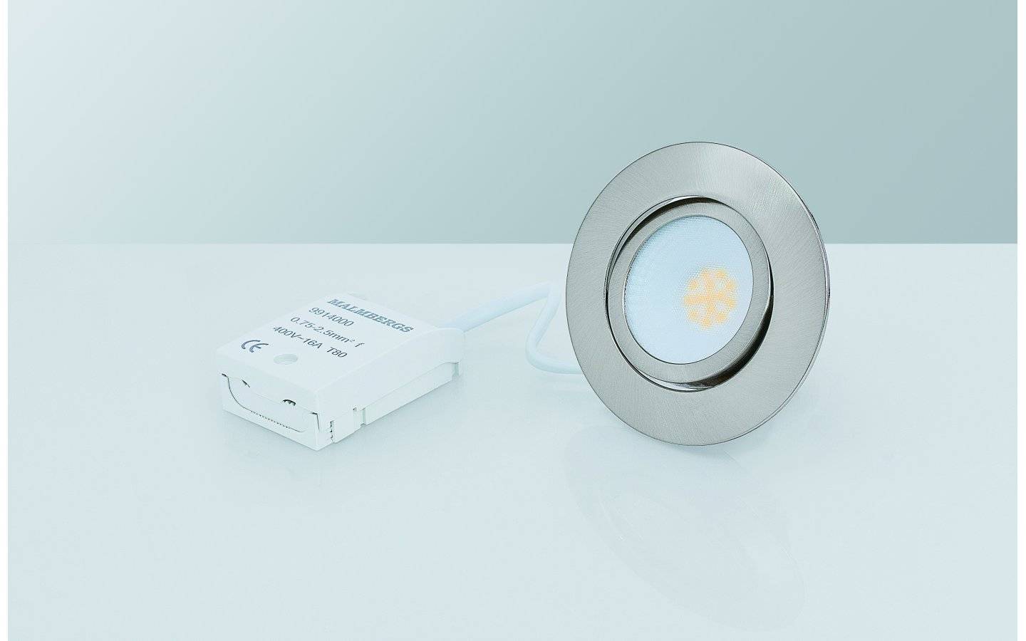 MD-230 Downlight 3000K 3x5W Satin 230V IP44 3-Pack