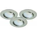 MD-230 Downlight 3000K 3x5W Satin 230V IP44 3-Pack