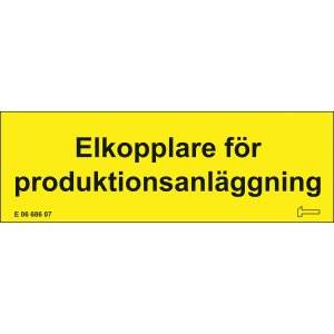 Självhäftande dekal elkopplare