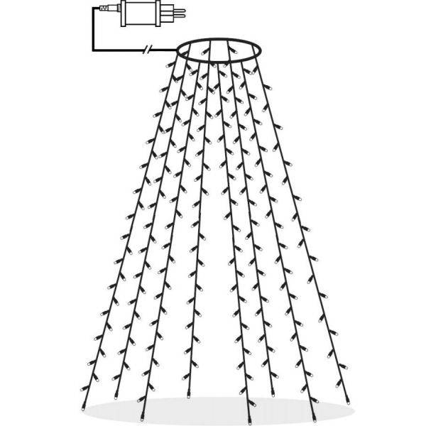 Serie LED Julgransslinga 2m Varmvit