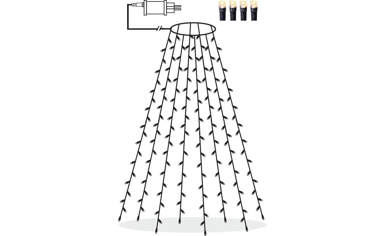 Serie LED Julgransslinga 2m Varmvit